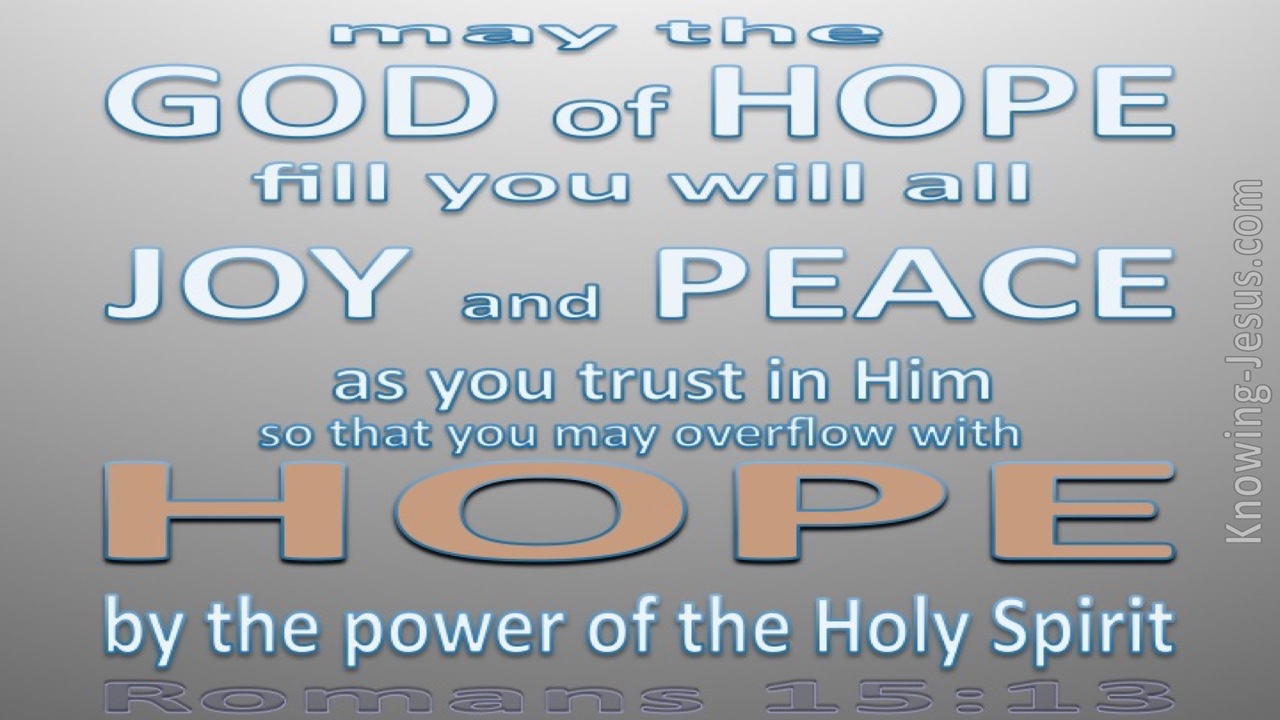 Romans 15:13 God Of Hope (orange)